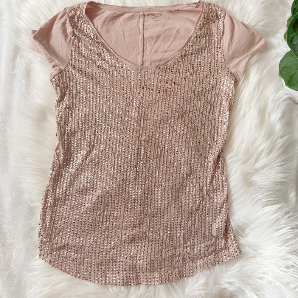 LOFT Sequin Top ✨